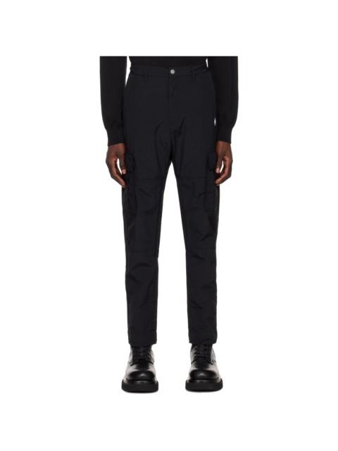 Black Cross Cargo Pants