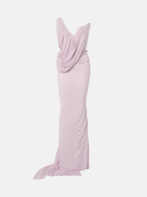 Systema gathered jersey gown