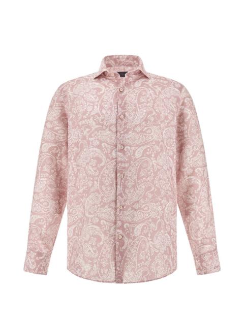paisley-print shirt