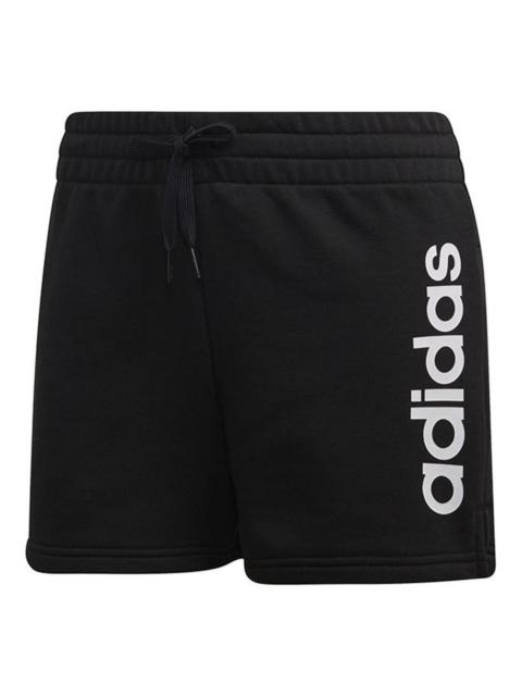 (WMNS) adidas Essentials Linear Logo Shorts 'Black White' DP2393