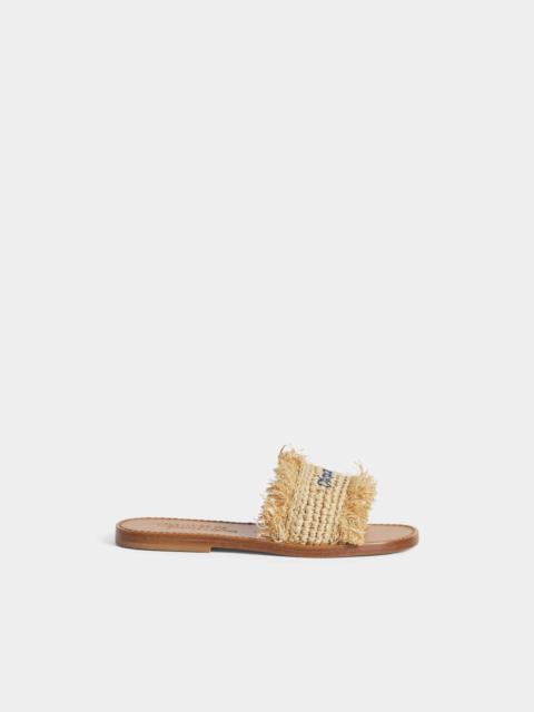SUMMER LOVERS RAFFIA SLIDES