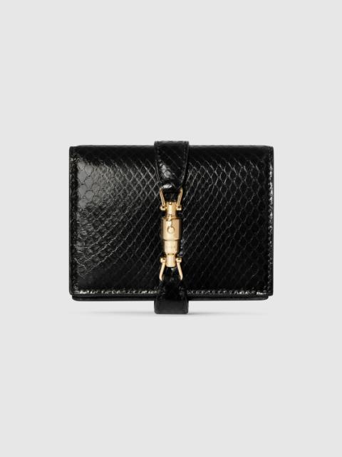 Gucci Jackie python small wallet