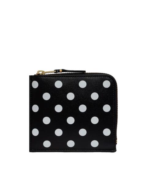 polka dot-print "Black" wallet