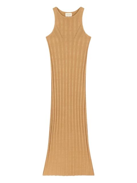 ribbed sleeveless day dress