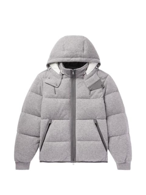 hooded padded blouson