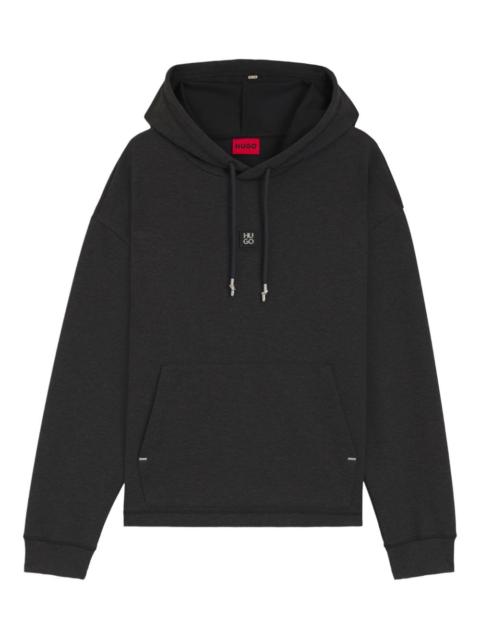 drawstring logo-detail hoodie