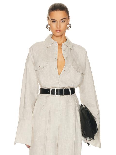 Linen Button Down Shirt