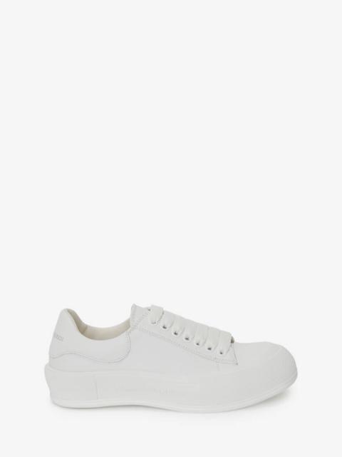Men's Deck Plimsoll in White