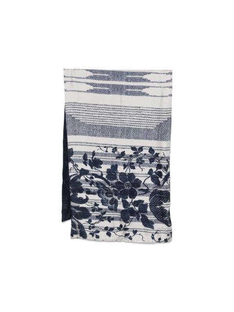 Aloesta floral geometric scarf