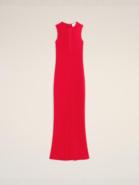 RED LONG STRAIGHT DRESS