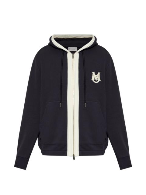 logo-embroidered hoodie
