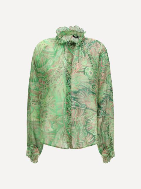 Paisley ruffled Shirt