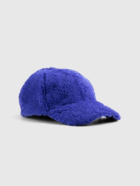 Marni – Fuzzy Faux Fur Baseball Hat Blue