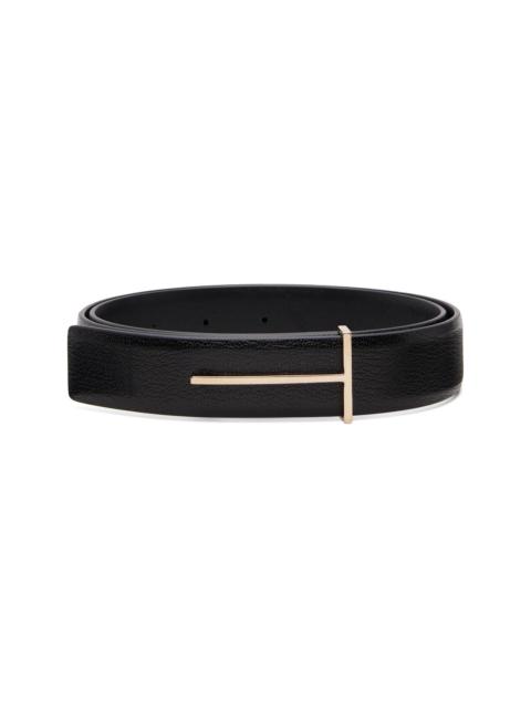 Black Supple Grain Leather Belt