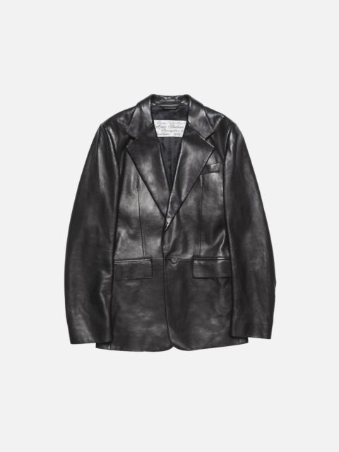Leather suit jacket - Black