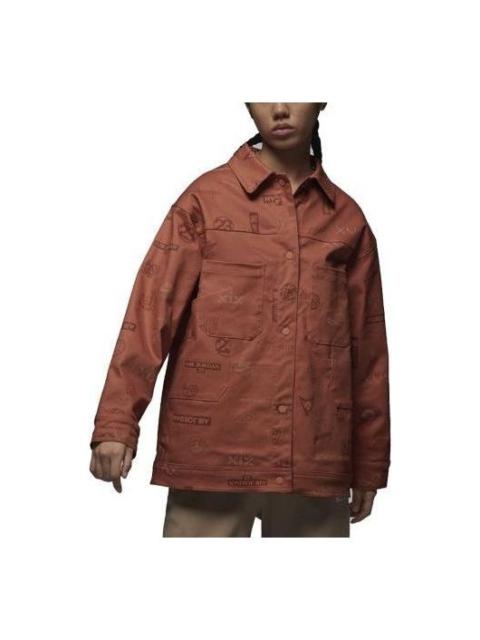 (WMNS) Air Jordan Flight Heritage Jacket 'Light Sienna' DX0385-812