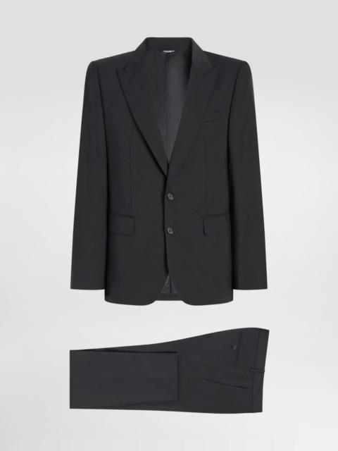 Stretch wool Martini-fit suit