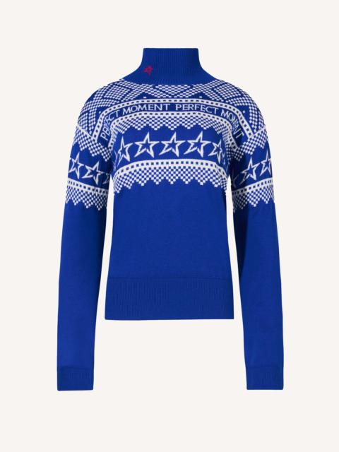 Intarsia-Knit Merino Wool Turtleneck