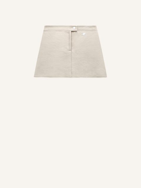 REEDITION VINYL MINI SKIRT