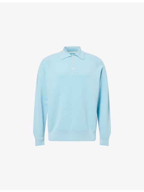 Diana Relaxed-Fit Cashmere Polo Top