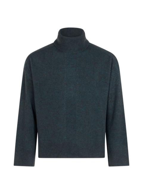 ribbed roll-neck sweater