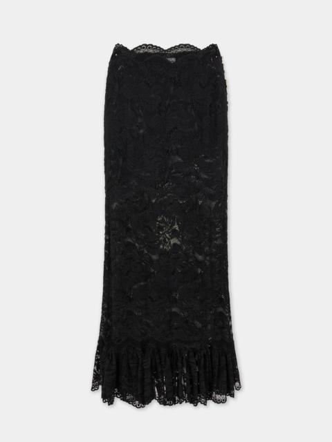 MAXI LACE BLACK SKIRT