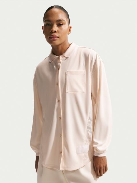 Nike Sportswear Women's Oversized Button-Down Jersey Top