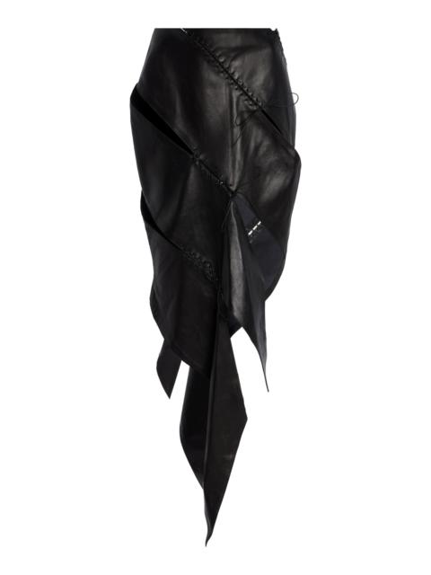 Emma Leather Skirt black