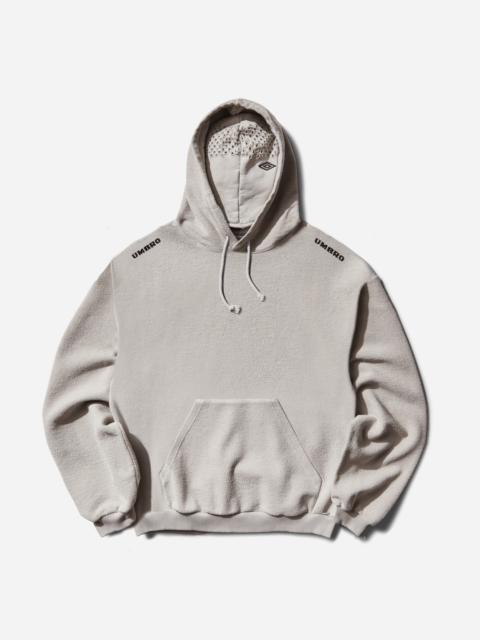 Lasered Masked Hoodie Light Grey