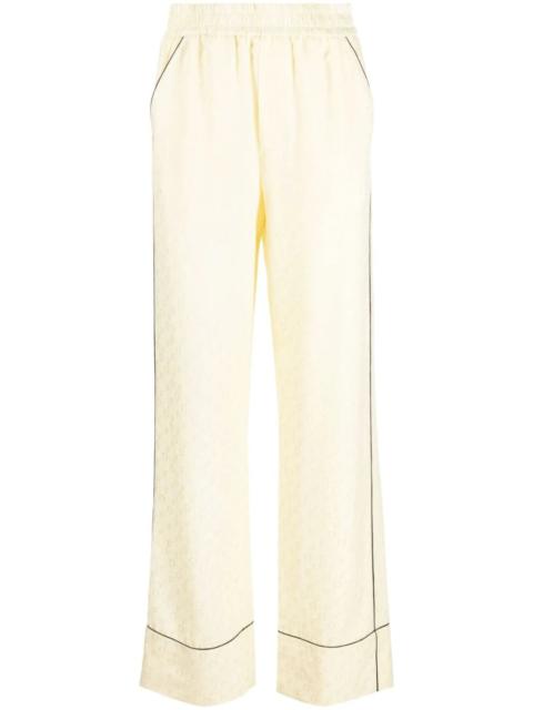 OFF-WHITE WOMEN OFF Jacquard Pajama Pant Yellow/Yellow