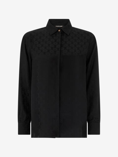 Silk Blend Shirt with Monogram RC
