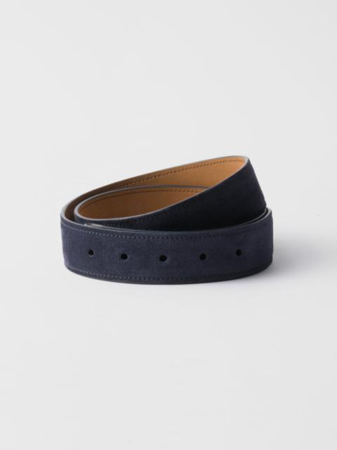 Suede belt strap