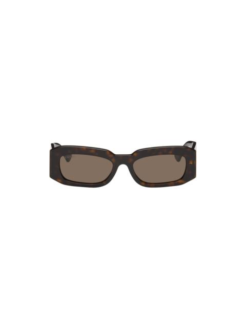 Tortoiseshell Rectangular Sunglasses