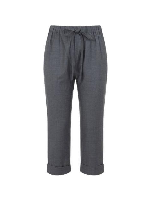 drawstring cuffed trousers