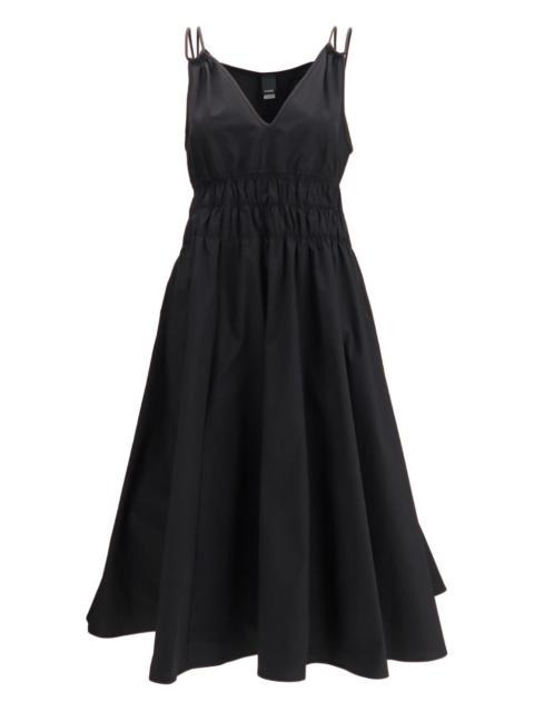 Amie V-neck ruched midi dress