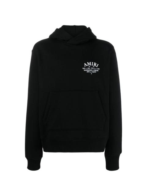 logo-print cotton hoodie