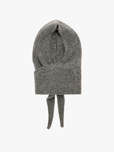 GREY SOFT WOOL BALACLAVA