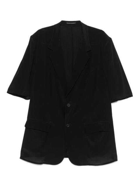 silk blazer
