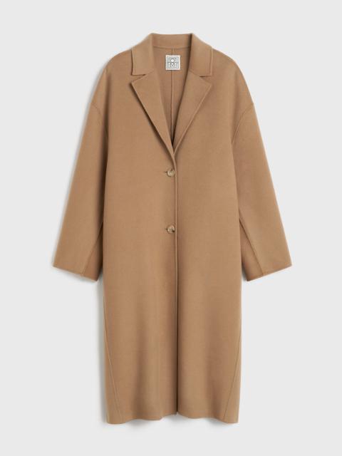 Doublé cocoon coat camel
