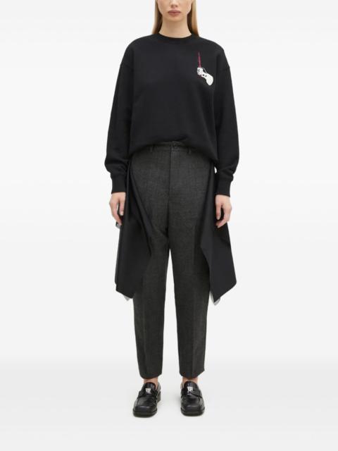 draped-panel trousers