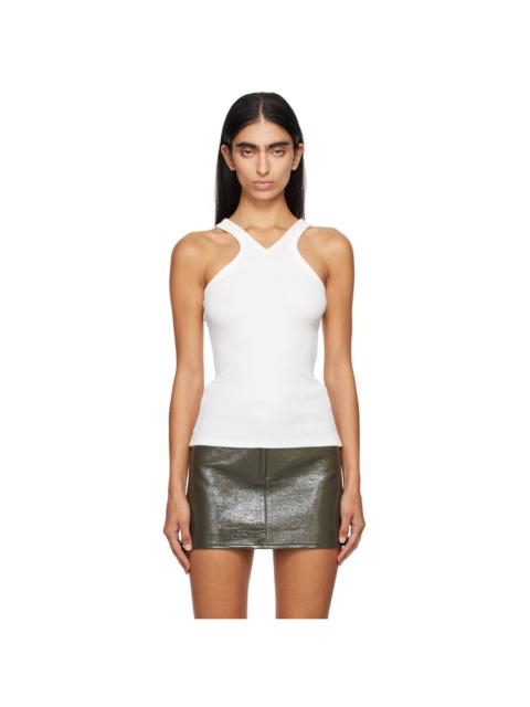 White Criss Cross 90's Tank Top