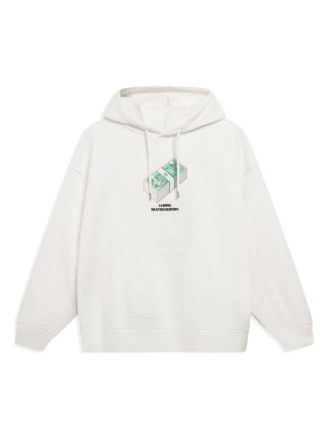 Li-Ning x Phil Hackett Graphic Hoodie 'White' AWDT227-2