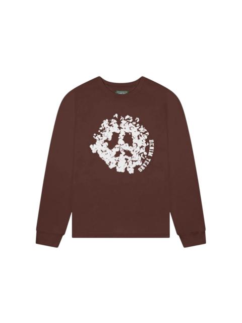 Denim Tears Peace Wreath Long Sleeve Tee Brown