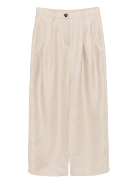 linen maxi skirt