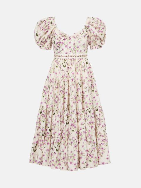 Palmera tiered cotton maxi dress