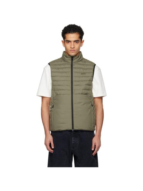 Khaki Water-Repellent Reflective Accents Vest