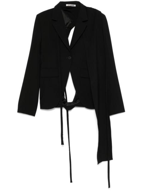 open-back blazer