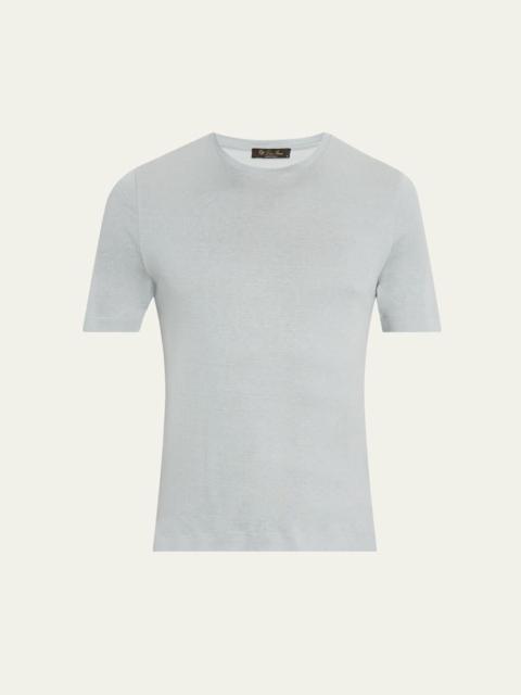 Men's Mazzorbo Silk and Cotton Crewneck T-Shirt