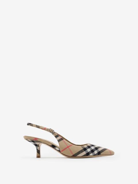 Check Dame Slingback Pumps​