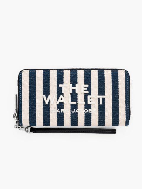 THE STRIPE CANVAS CONTINENTAL WALLET